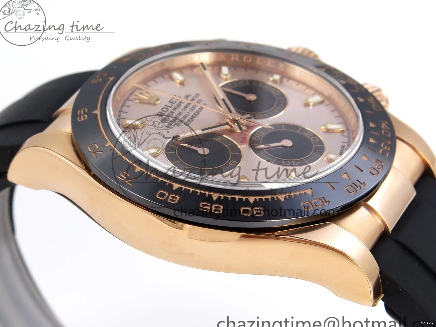 MiroTime 0416 Daytona 116515 Clean 1:1 Best Edition Silver Dial RG Markers on Oysterflex Strap SA4130 V WrinkleFree 1965